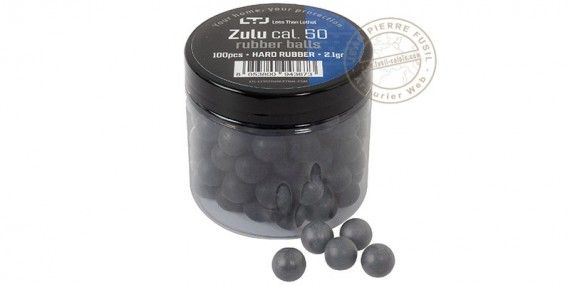 Less Than Lethal - Zulu hard rubber balls - .50 bore - x100
