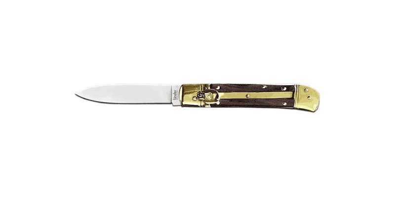 Couteau automatique LINDER - Palissandre - Bouton pivotant
