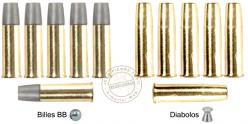 ASG - Lot de 6 douilles pour revolver Schofield 4.5mm CO2