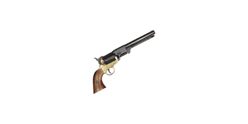 Réplique inerte du revolver Colt Navy 1851 noir