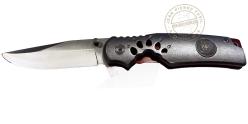 Grey and red Bear folding knife