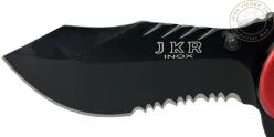 JKR - Folding knife Hell black and red