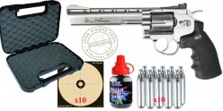 ASG Dan Wesson 6'' CO2 revolver kit - Nickel - .177 bore (3 joules) - PROMOTION