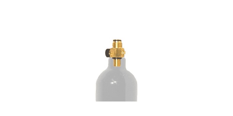  OnOff valve for CO2 refillable cartridge 