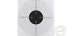 Set of 100 white paper targets Elite Airgun - 17 x 17 cm