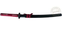 FUDOSHIN - Wakizashi Maru rouge et noir (W712)