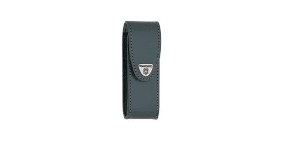 VICTORINOX leather sheath - Small size (111mm) - Black