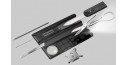 VICTORINOX knife - SwissCard Lite translucent black 8p