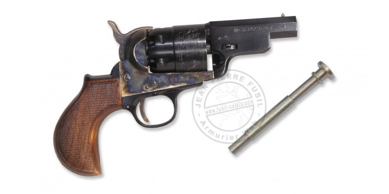 Revolver PIETTA Navy Yank Snubnose 1851 Cal. 44 - round lined stock- Barrel 3''