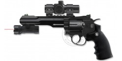 Kit Revolver 4,5mm CO2 UMAREX - Smith & Wesson TRR8 avec lampe-laser (2,75 joules)