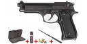 Pistolet alarme BRUNI Mod. 92 noir Cal. 9mm + Kit défense