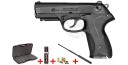 Pistolet alarme BRUNI Mod. P4 noir Cal. 9mm + Kit défense
