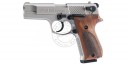UMAREX P88 blank firing pistol - Nickel wooden grips - 9mm blank bore