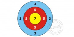Paper targets for blowguns - x 12