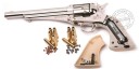Revolver à plombs 4.5mm CO2 REMINGTON 1875 - Canon 6'' - Nickelé  (3 Joules)