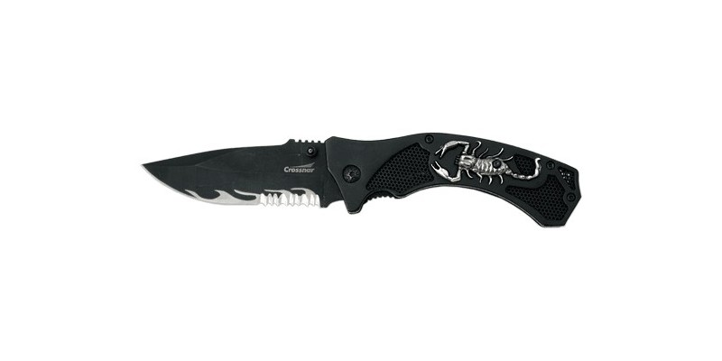 CROSSNAR Scorpion knife - Semi serrated blade