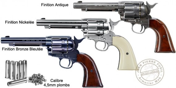 UMAREX Colt Single Action Army 45 CO2 revolver - 5,5" - .177 bore - Pellets