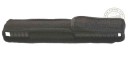 Matraque télescopique rigide noire - 20 pouces - Poignée caoutchouc