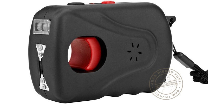 Rechargeable stun gun PIRANHA 3 000 000 V with led and alarm