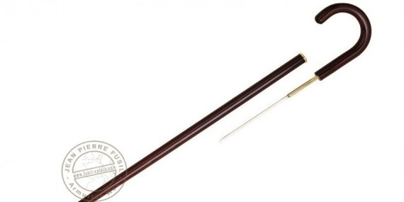 Herdegen swordstick - Wooden crooked ad dagger
