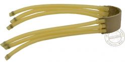 Triple rubber band for slingshot